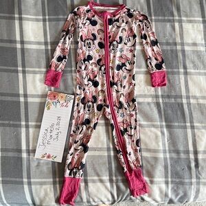 Little Sleepies pink Minnie Forever zippy pajamas